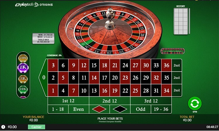 dafabet Premium European Roulette