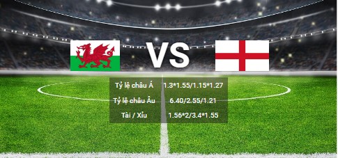 soi kèo xứ Wales vs Anh