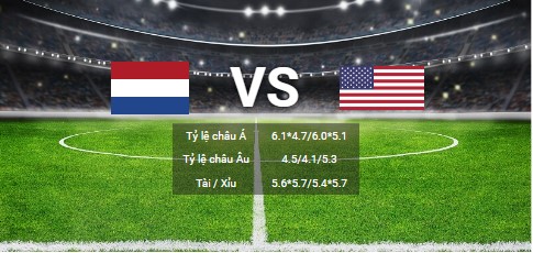 soi kèo Hà Lan vs Mỹ