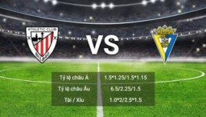 soi kèo Athletic Bilbao vs Cadiz