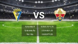 soi kèo Cadiz vs Elche