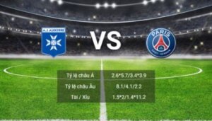 soi kèo Auxerre vs PSG tại Ligue 1