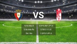 Dafabet soi kèo osasuna-vs-granada tại giải La Liga