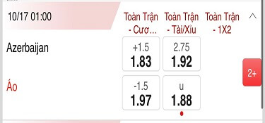kèo azerbaijan-vs-ao tại vòng loại Euro 2024