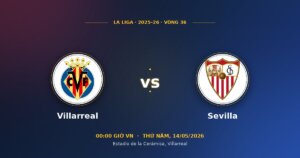 Soi kèo Villarreal vs Sevilla 14/05/2026